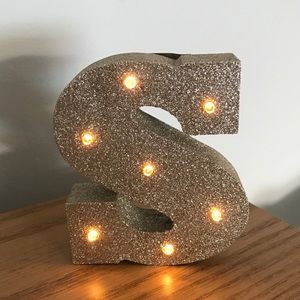 “S” Shaped Light Up Decoration